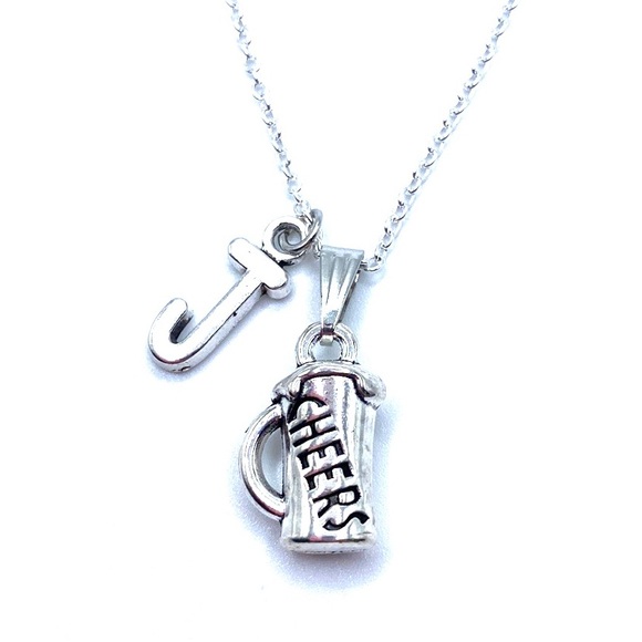 Cheers Beer Mug Necklace May Be Personalized - Picture 6 of 9